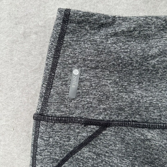 Zella Womens Small‎ High Waist 7/8 Length Gray Mesh Athletic Leggings Yoga Pants - Picture 8 of 10